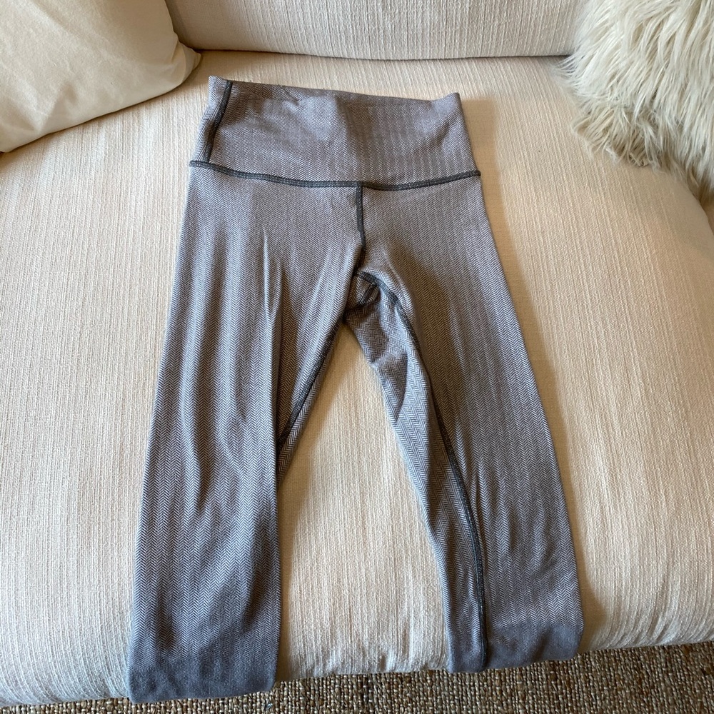 Lululemon Leggings White/Grey Size 2